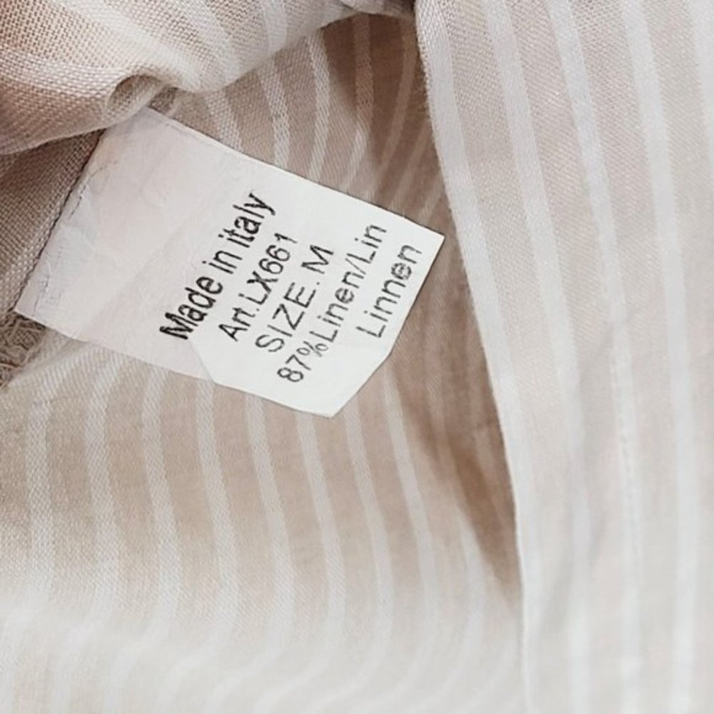 NWT Lungo L'Arno Linen Button Front Maxi Dress - Picture 9 of 9